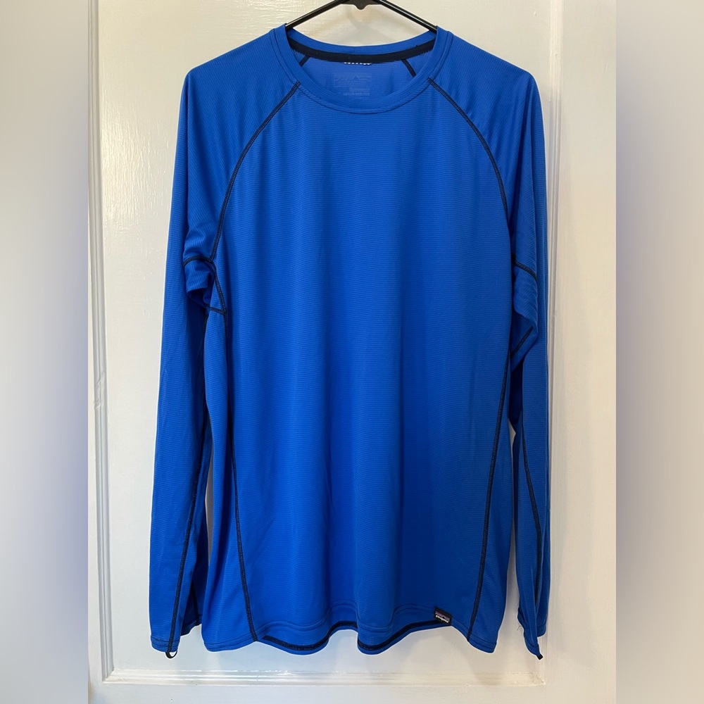 Patagonia Capilene Lightweight Crew Royal Blue Long Sleeve XL